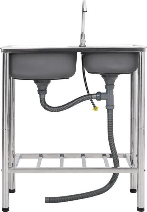 Immagine prodotto vidaXL Caterina (Lavello con sgocciolatoio, 76 cm, 42 cm)