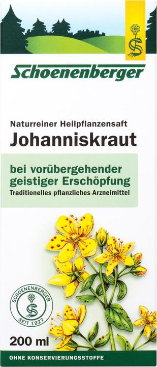 Image du produit Schönenberger Millepertuis pur jus de plantes médicinales, 200 ml de solution
