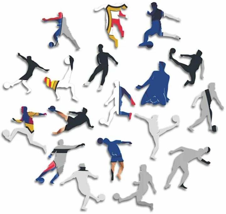 Produktbild Iconic FC Barcelona - Robert Lewandowski - Holz Puzzle Grösse S (150 Teile) (150 Teile)