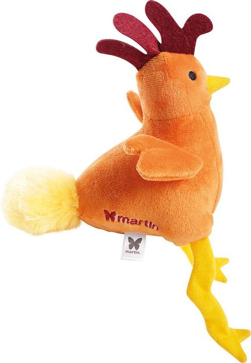 Produktbild Martin Hondenspeelgoed Haan Pluche Oranje Gerecycled - 25X10X15 Cm (Plüschspielzeug Hund)