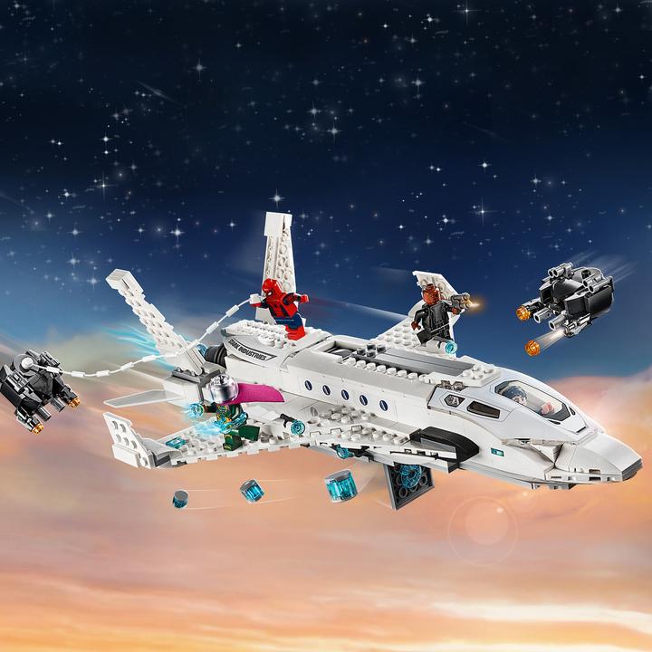 Actual product image LEGO Stark's jet and the drone attack (76130, LEGO Marvel)