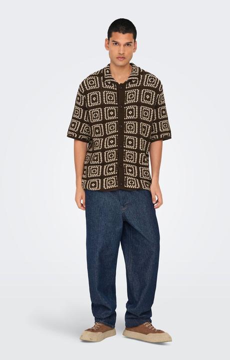 Actual product image Only & Sons ONSBART Gestricktes Poloshirt Polo (L)
