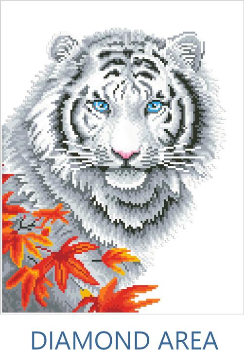 Actual product image Diamond Dotz Tiger (35,5 x 45,7 cm)