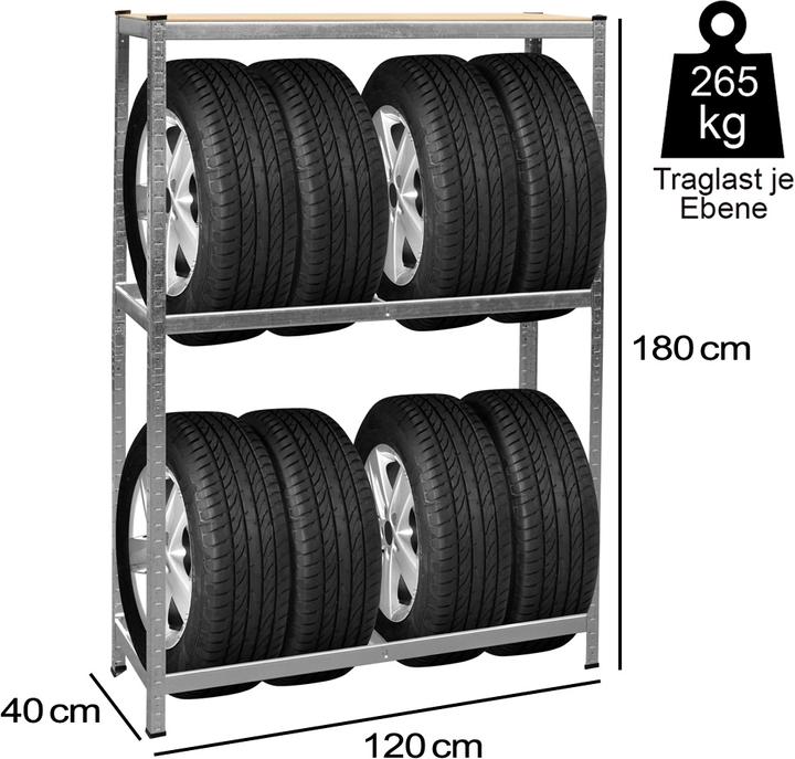 Actual product image Monzana Tire rack