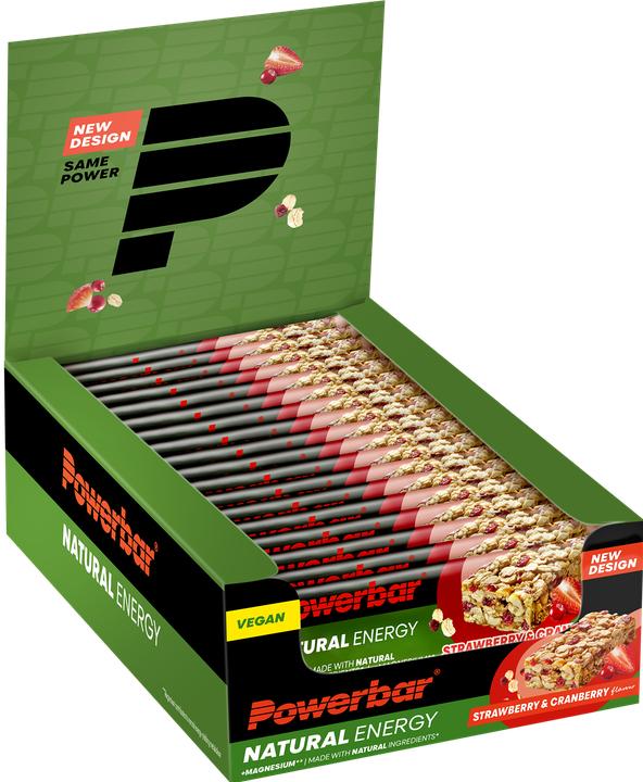 Produktbild Powerbar Natural Energy Cereal (Erdbeere, Preiselbeere, 18 Stk., 720 g)