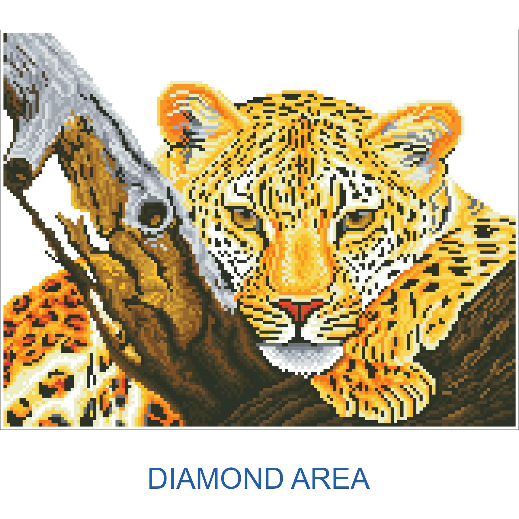 Thumbnail - Diamond Dotz Leopard (45,7 x 35,5 cm)