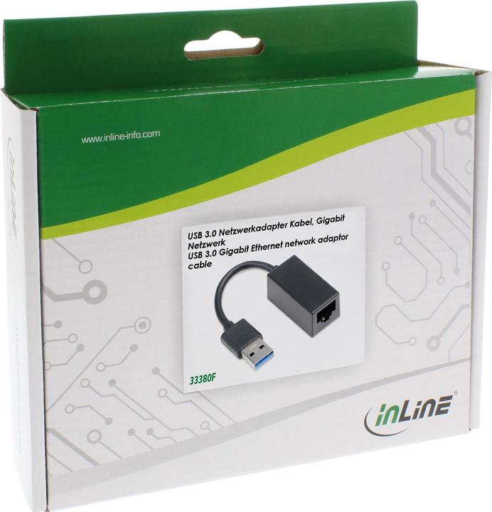 Immagine prodotto InLine Cavo adattatore di rete USB 3.0 (Connettore USB 3.0 standard A, RJ45 (1x))