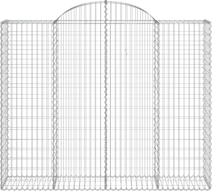Immagine prodotto VidaXL Gabionen mit Hochbogen 11Stk. 200x50x160/180cm Verzinktes Eisen