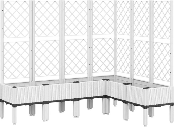 Actual product image VidaXL Planter with trellis PP