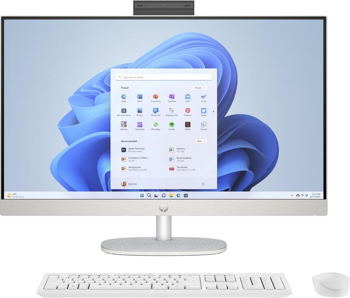 HP All-in-One 27-cr0002no (86F21EA) -tietokone, Win 11 (512 GB, 8 GB, AMD Ryzen 3 7320U, AMD Radeon Graphics)