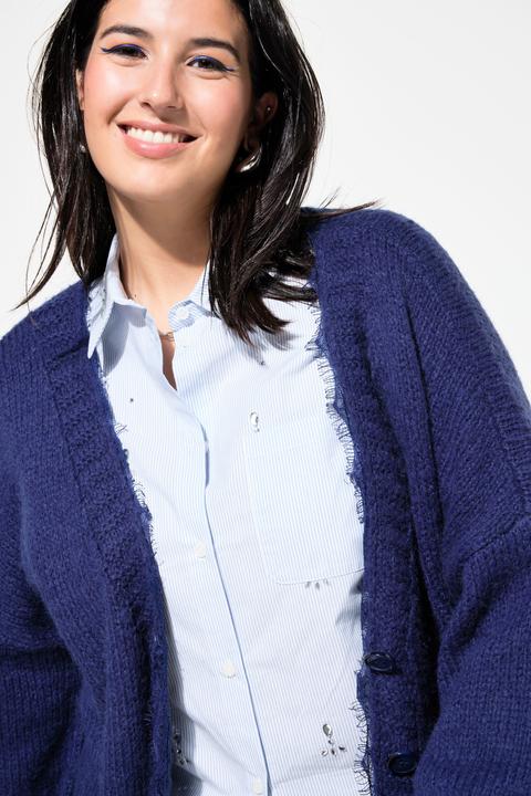 Immagine prodotto Studio Untold Cardigan dal taglio oversize con orli di pizzo e maniche lunghe (46, 48)