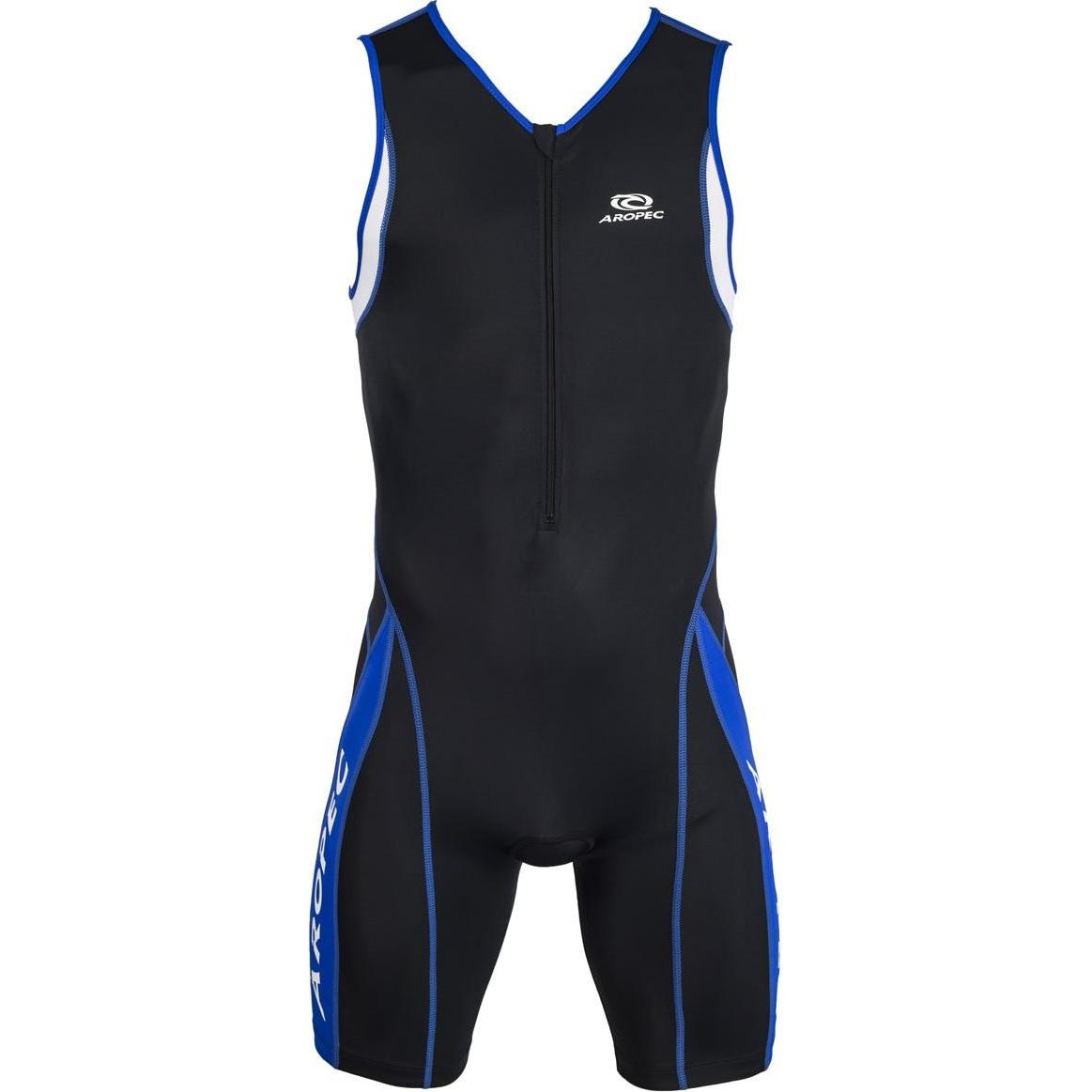 Aropec, Herren, Velotrikot, Panther TriSuit AP-104M (XL), Schwarz, Blau, XL