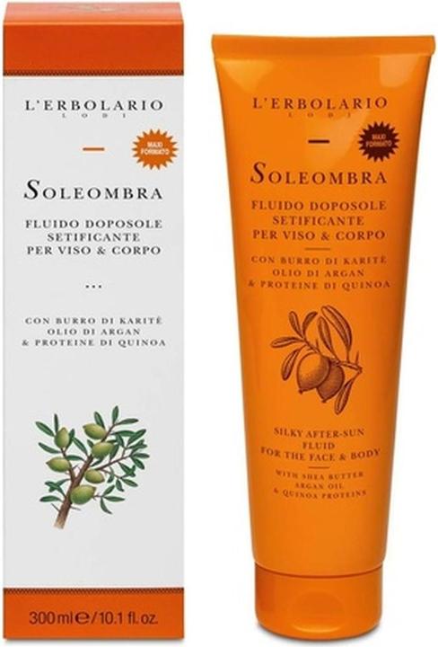 L'erbolario LErbolario Soleombra Silky After-Sun Fluid for Unisex 10.1 oz Sunscreen (300 ml, After Sun Creme)