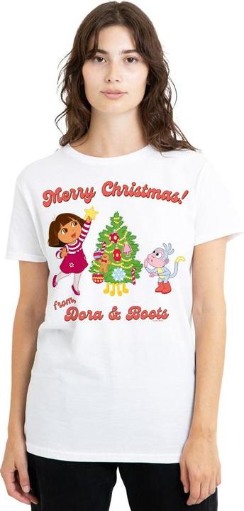 Produktbild Dora The Explorer Happy Holidays TShirt (M)