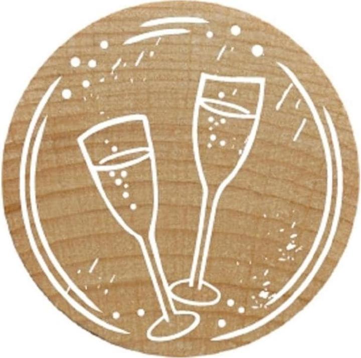 Produktbild Woodies Stempel Sektgläser 1 Stück