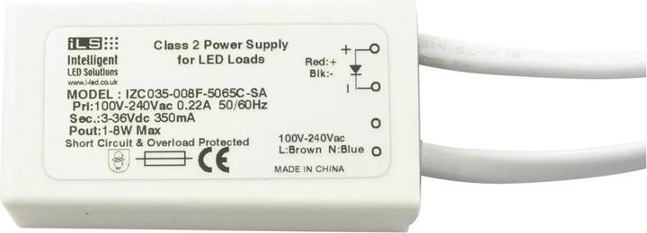 Produktbild ILS Konstantstrom-LED-Treiber 8W 350mA 3... 36V IP65