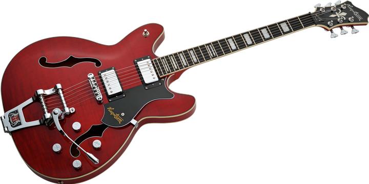 Produktbild Hagstrom E-Gitarre, Tremar Viking Deluxe, Wild Cherry Transparent (E-Gitarre, Chrom, Ahorn)