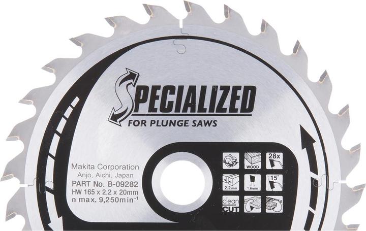 Immagine prodotto Makita Lama SPECIALIZED per sega circolare ad affondamento 165/20