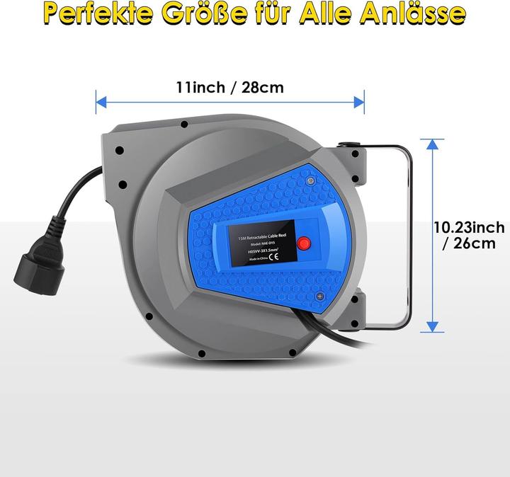 Actual product image Himimi Automatic Cable Reel (15 m)