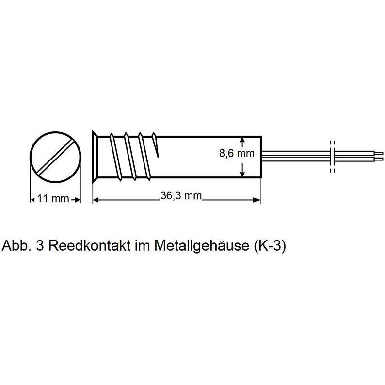 Thumbnail - Satel, Einbruchschutz + Alarmanlage, Frontaler Reed-Schalter (Q-3)
