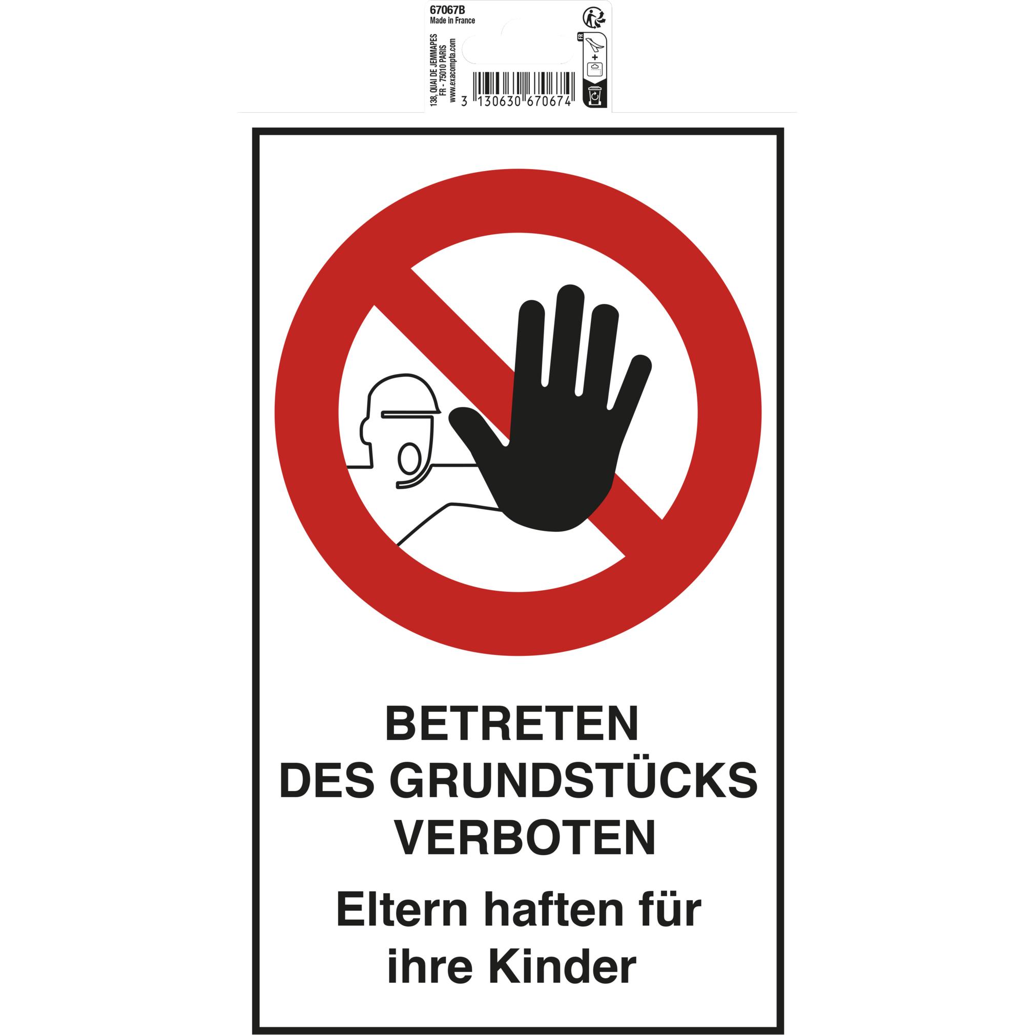 Exacompta Schild betreten verboten (67067B)