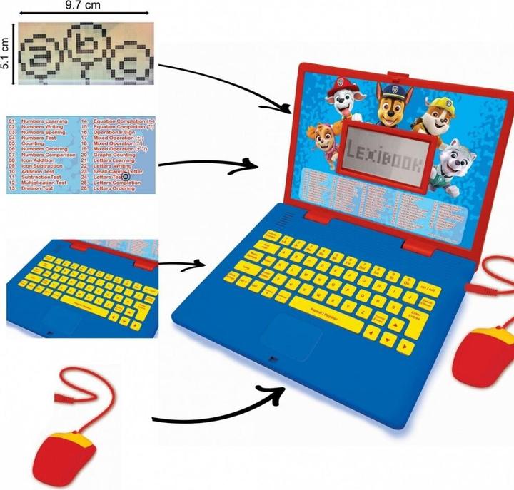 Actual product image Lexibook Paw Patrol Bilingual Learning Laptop (JC598PAi17) (English, Polish)
