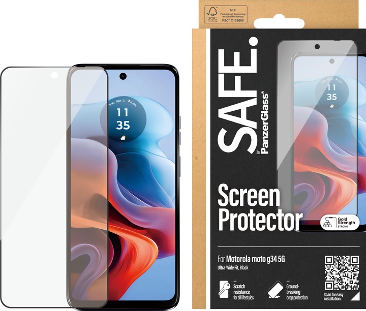 Produktbild Safe Ultra-Wide Fit (1 Stück, Motorola Moto G34)