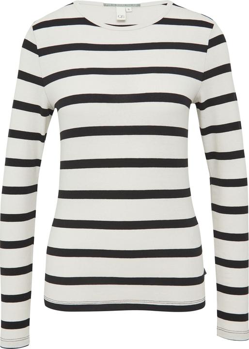 S.Oliver T-Shirt Schmales Ringelshirt mit Rundhalsausschnitt (XXL)