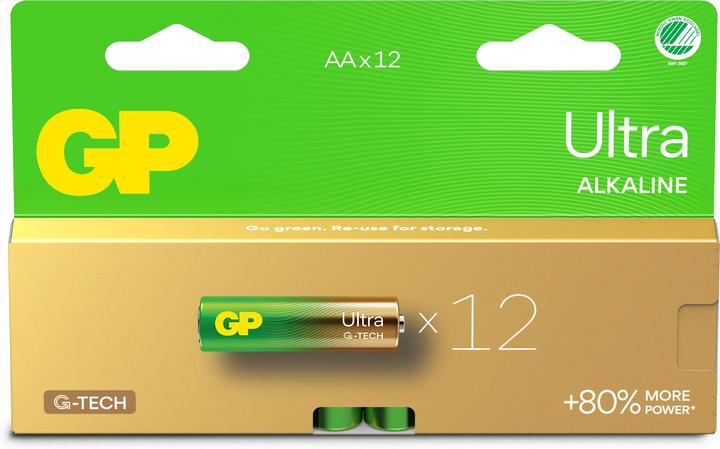 Produktbild GP Batteries Gp Ultra Alkaline Aa/Lr6 (12 Stk., AA)