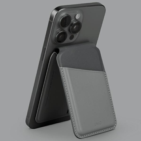Immagine prodotto Uniq Lyden DS magnetyczny portfel RFID e stojak na telefon szaro-czarny/grigio carbone-nero