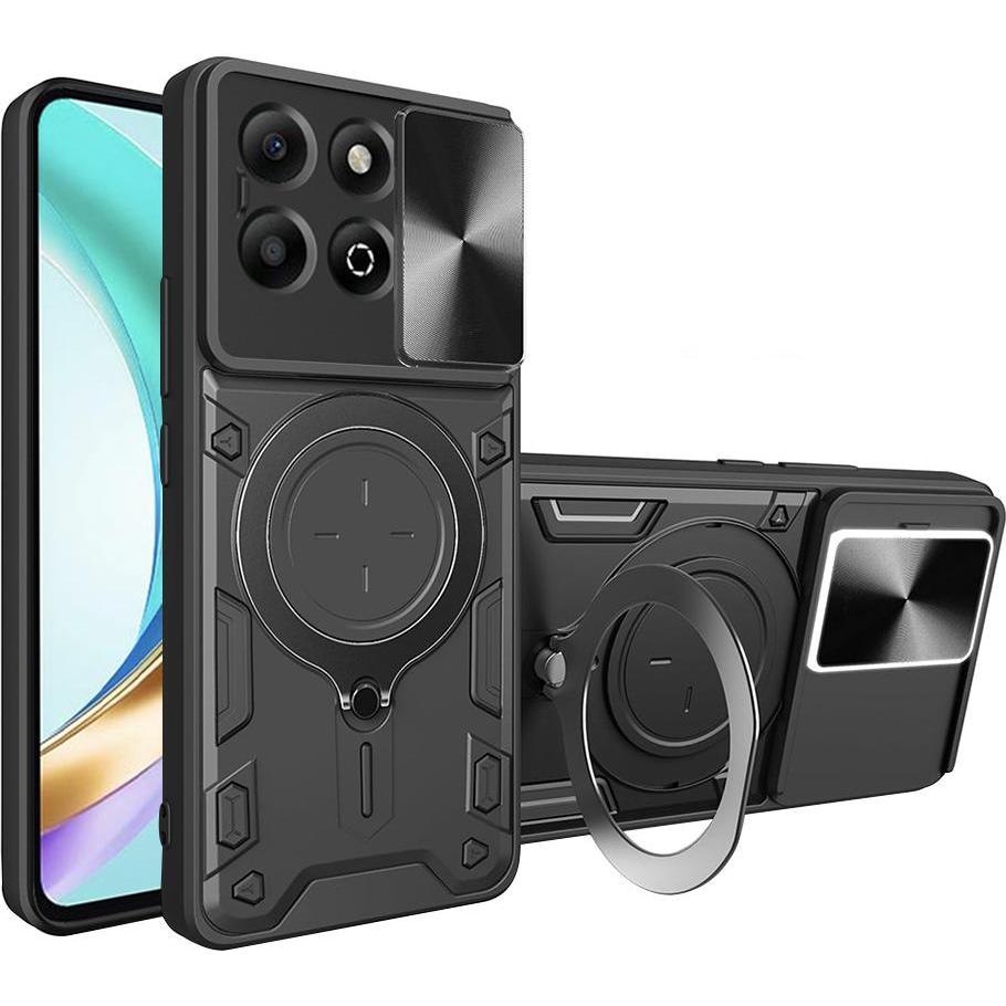 Techsuit - CamGuard Pro - Honor X6b - Black (Honor X6), Cover smartphone, Nero