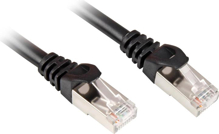 Produktbild Sharkoon RJ45 CAT.6 SFTP bk 15,0m (SFTP, CAT6, 15 m)