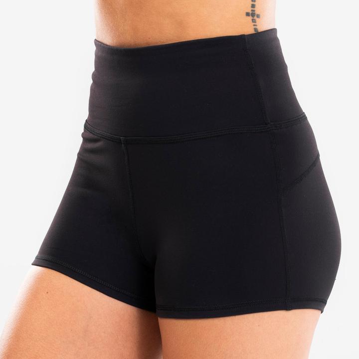 Immagine prodotto Starever Pantaloncini da donna a vita alta per la danza moderna - Nero (L)