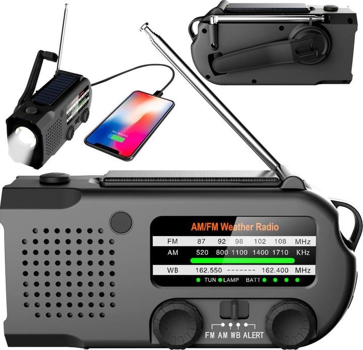 Mozo Radio Mozos ER-01 FM/AM radio solar + dynamo (FM, AM, Bluetooth)
