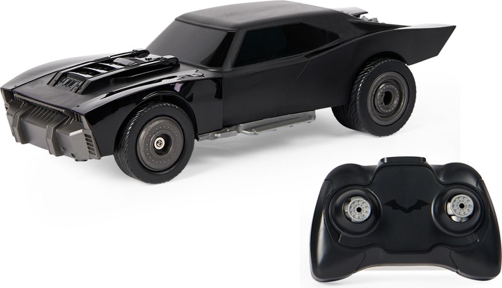 Actual product image Maki DC Comics The Batman Batmobile remote control car in official look as in the Batman motion picture