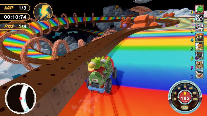 Actual product image Just for Games Pack Animal..Ciab+Volant Swi Vf..Animal Kart Racer Ciab (Switch, EN)