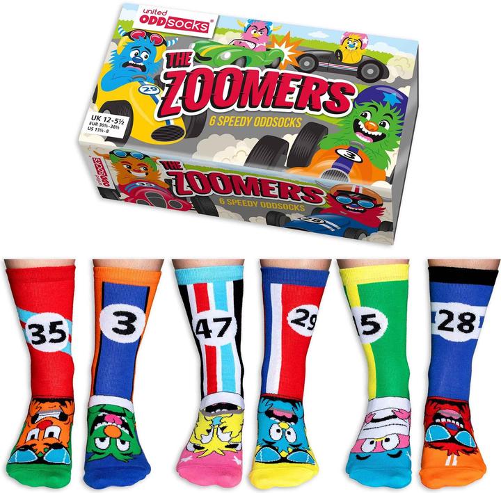 Actual product image United Oddsocks The Zoomers (Single pack, 30 - 38)