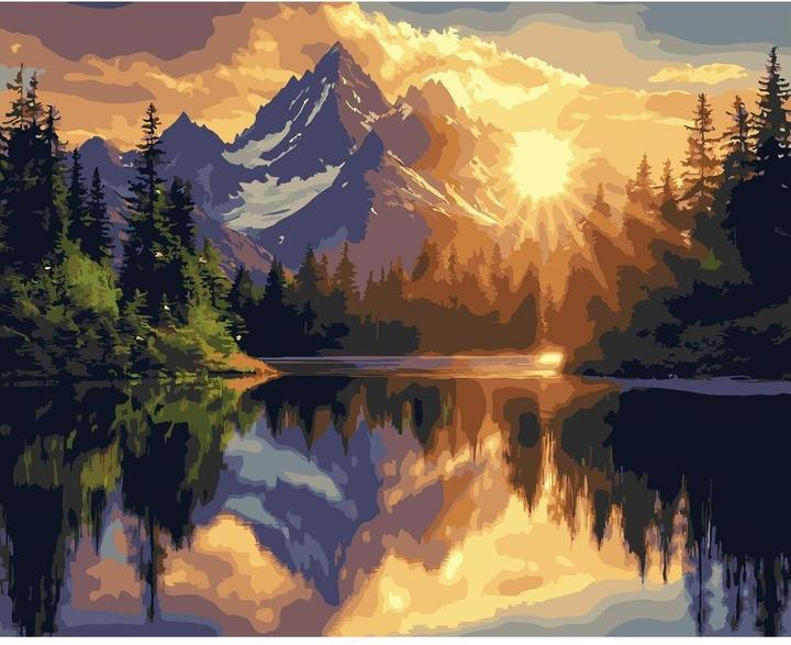 Immagine prodotto Colorelle Malen nach Zahlen: Abendstimmung in den Alpen