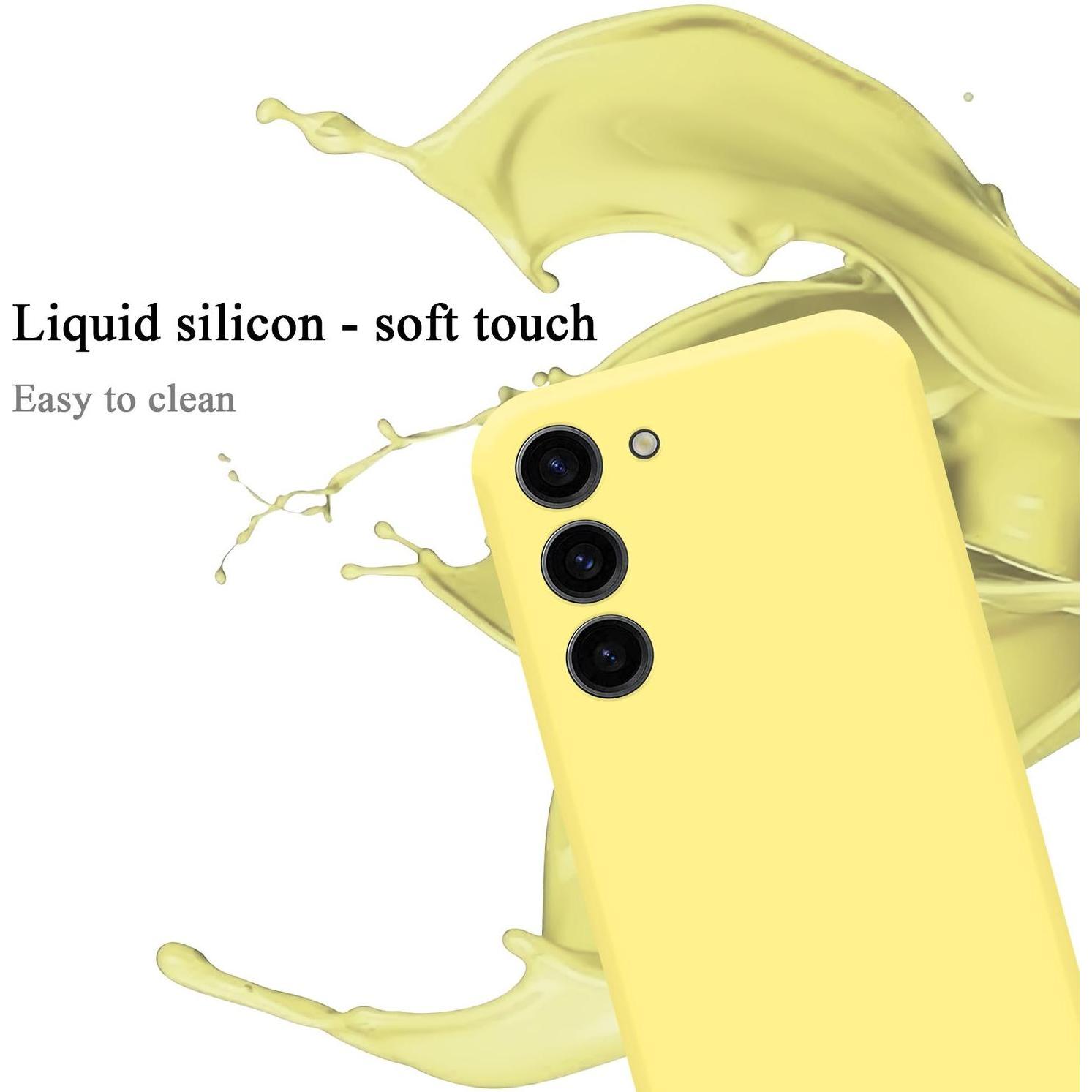 Thumbnail - Cadorabo TPU Hülle für Samsung Galaxy S23 Liquid (Samsung Galaxy S23+), Smartphone Hülle, Gelb