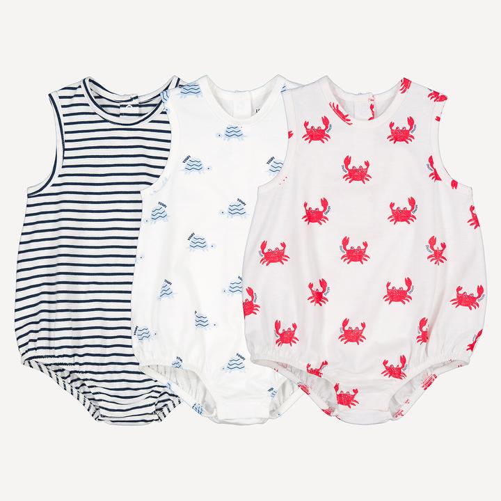 Produktbild La Redoute Collections 3er-Set Strampelanzüge (86)