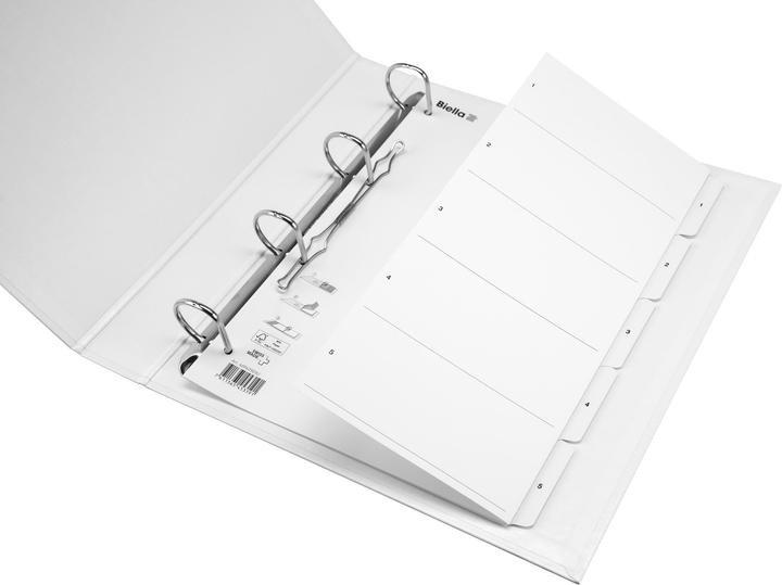 Actual product image Biella Register cardboard A4 1-5, 4hole
