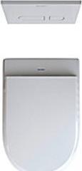 Actual product image Duravit Qatego wall-mounted toilet, low-flush, 385x570x360mm, horizontal outlet, rimless