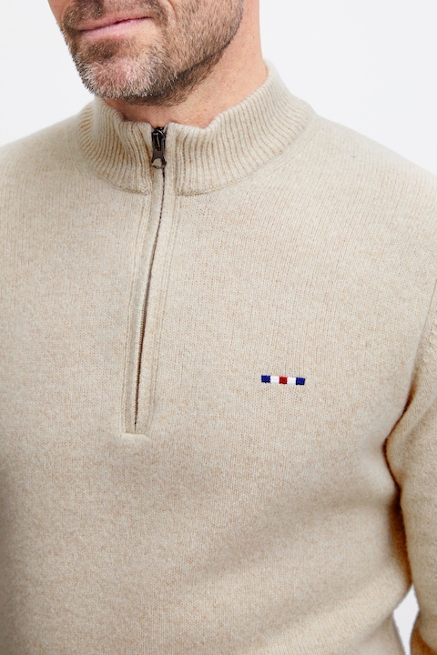 Actual product image FQ1924 KyleFQ halfzip lambswool knit - Sweater - 21900367 (3XL)