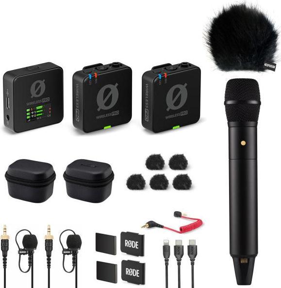 Produktbild RØDE Wireless Pro Mikrofon-Set mit Handmikrofon und Windschutz