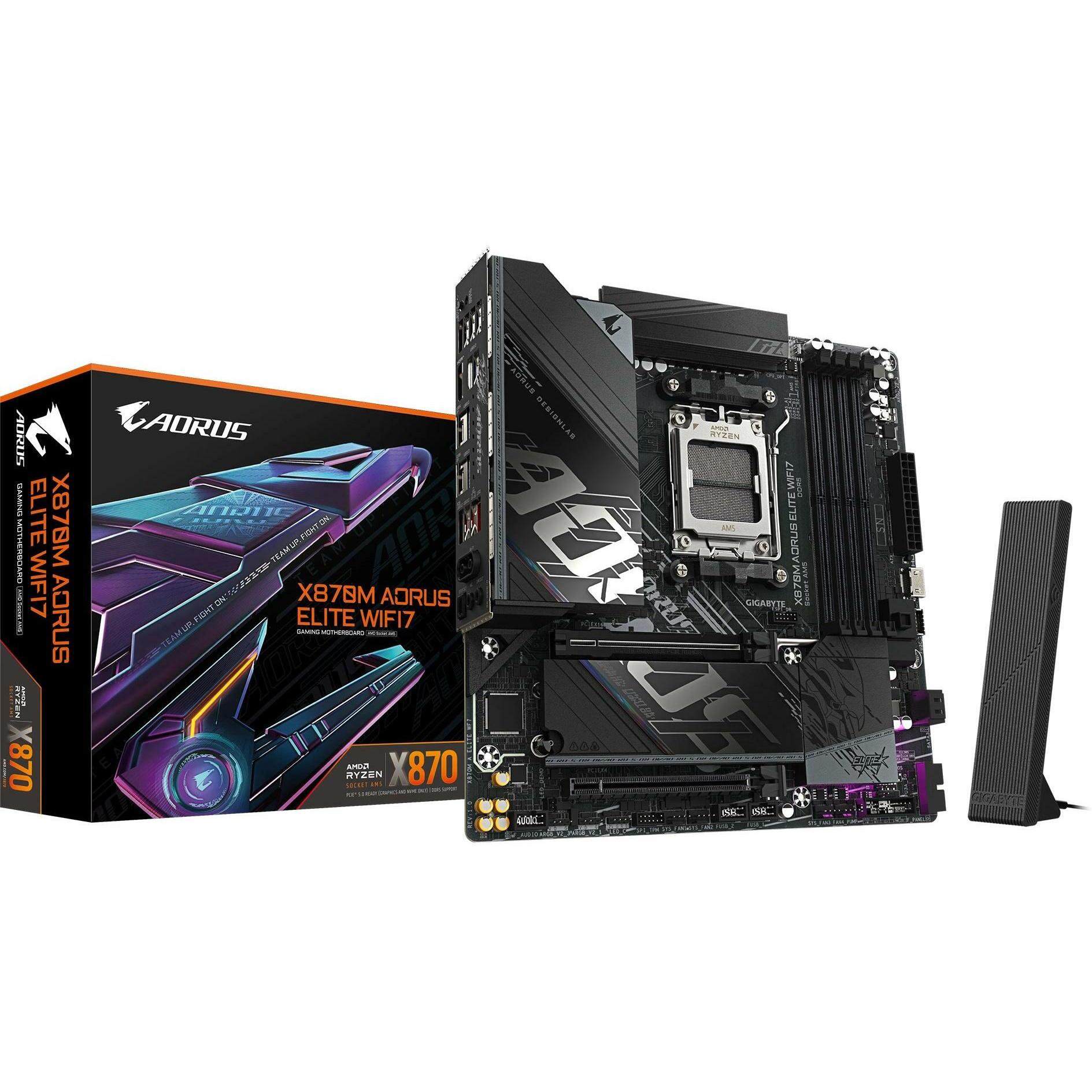 Gigabyte X870M AORUS ELITE WIFI7 (AM5, AMD X870, mATX), Mainboard