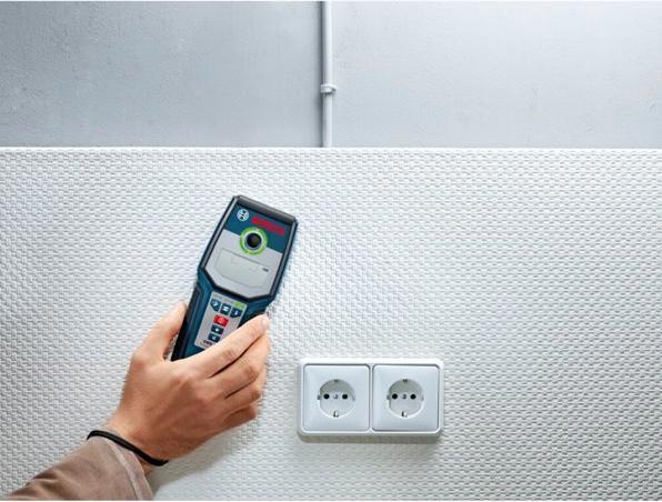 Produktbild Bosch Professional Ortungsgerät GMS 120-27 mit Tasche 2 x 1,5 V LR6-Batterie (AA)