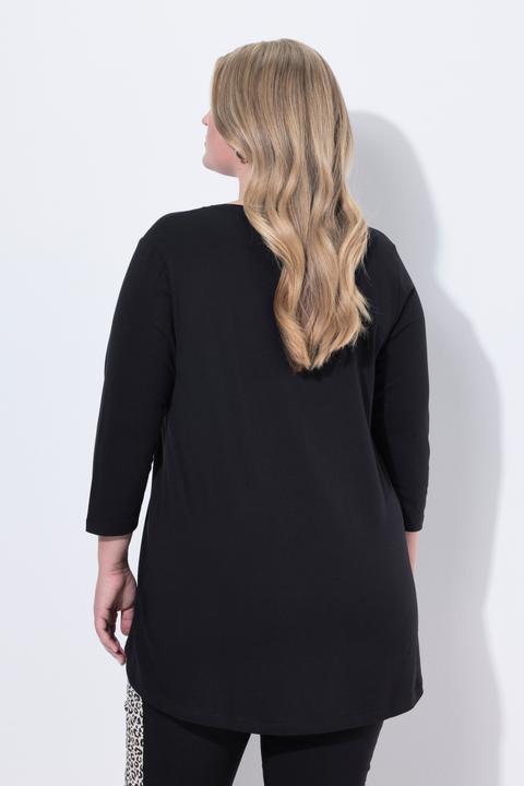 Actual product image Miamoda T-Shirt, A-Linie, Pfauen-Motiv, 3/4-Ärmel (48)