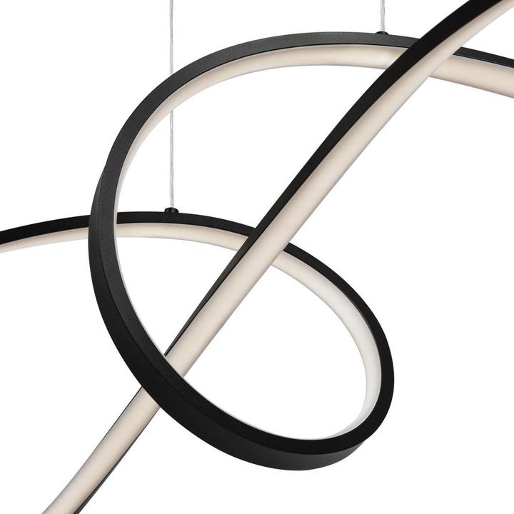 Produktbild Maytoni Curve LED Pendelleuchte, Hängeleuchte 42W Schwarz 85Ra Neutralweiss (2800 lm)