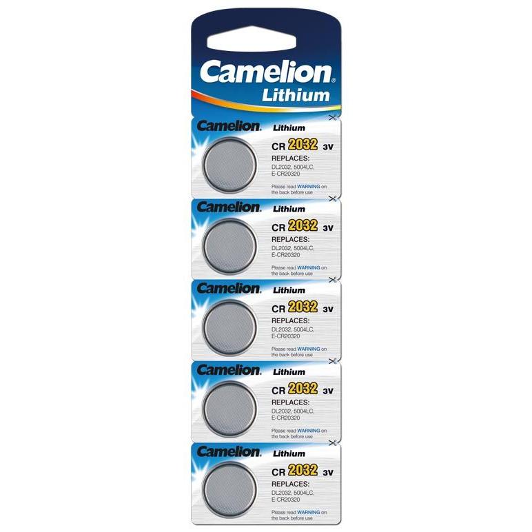 Camelion CR2032 (5 Stk., CR2032, 220 mAh), Batterien + Akkus