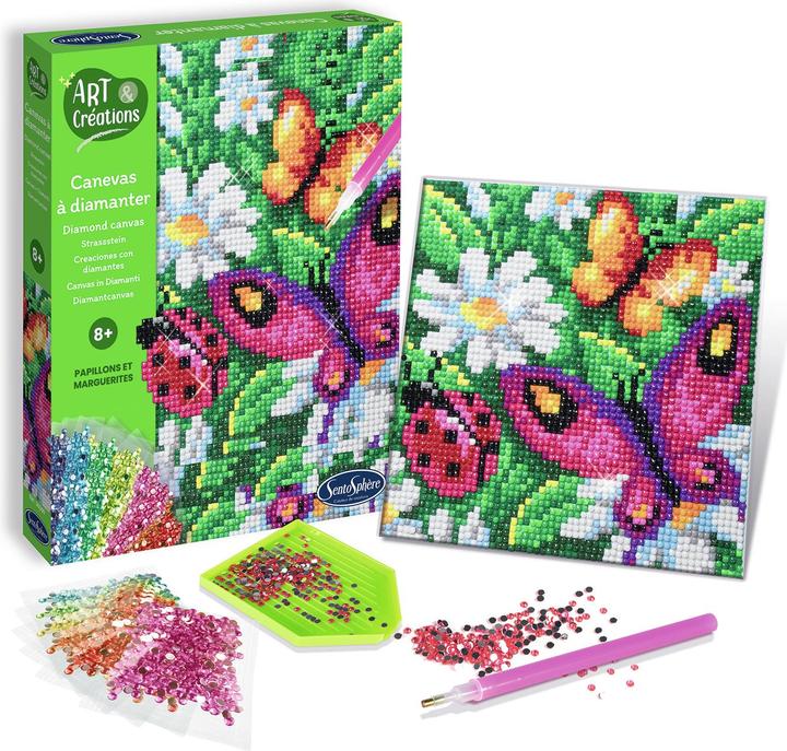 Actual product image Sentosphere Rhinestone Picture Flowers & Butterflies